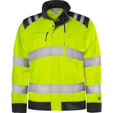 Fristads 4067 GPLU Huomiotakki neonkeltainen/musta