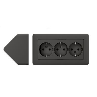 Schneider Electric Exxact WDE008490 Hörnbox 3-vägs, jordat