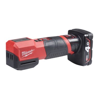 Milwaukee M12 CML-401 Työvalaisin sisältää akun ja laturin