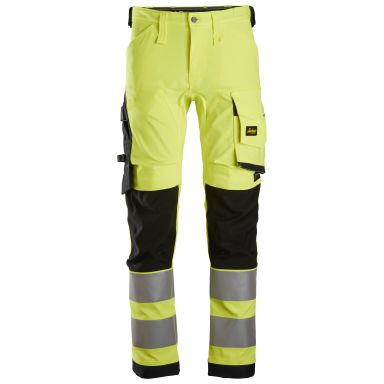 Snickers Workwear 6343 Arbetsbyxa Hi-Viz gul/svart