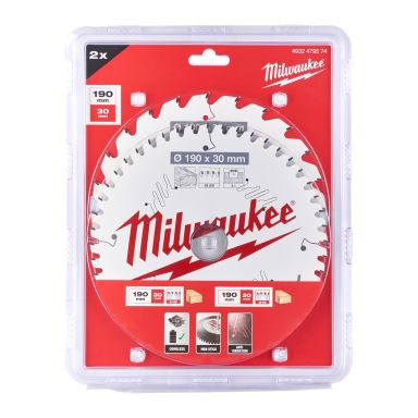 Milwaukee 4932479574 Sagblad Ø190/30 mm, 24/48T