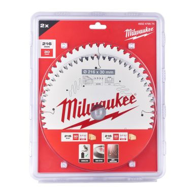 Milwaukee 4932479575 Sahanterä Ø216/30 mm, 48/60T