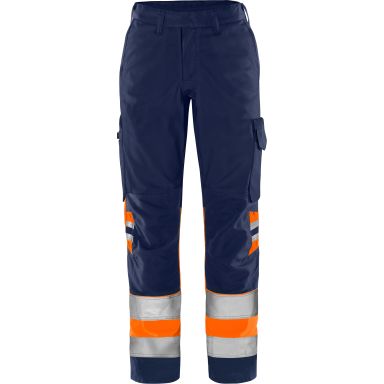 Fristads 2652 GPLU Työhousut Neonoranssi/tummansininen