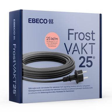 Ebeco Frostvakt 25 Värmekabel 25 W/m, självreglerande, stickkontakt