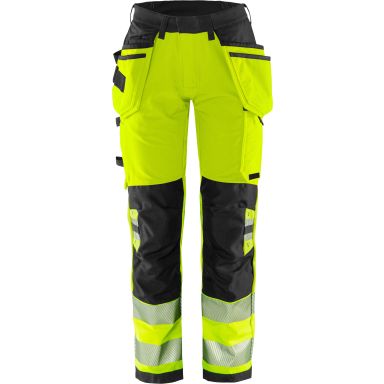 Fristads 2664 GSTP Arbetsbyxa varsel, gul/svart