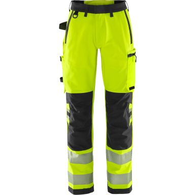 Fristads 2665 GSTP Arbeidsbukse varsel, gul/svart