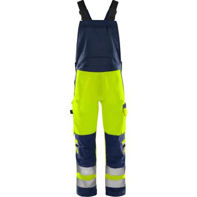 Fristads 1030 GPLU Overalls Bemærk, gul/marineblå