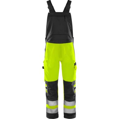 Fristads 1030 GPLU Työhousut huomioväri ja heijastinosat, neonkeltainen/musta