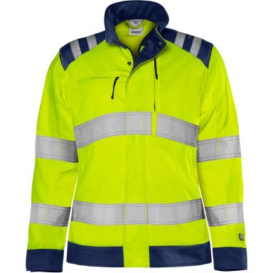 Fristads 4068 GPLU Jakke gul/marineblå