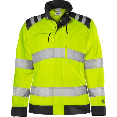 Fristads 4068 GPLU Jacka varsel, gul/svart