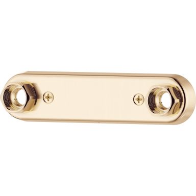 FM Mattsson S600030.60 Blandarfäste Oval, polerad mässing