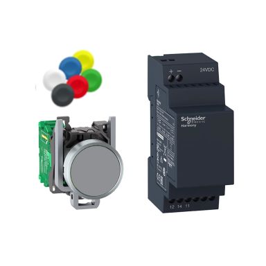 Schneider Electric XB4RFB01 Tryckknappspaket trådlös, utan batteri, ej programmerbar