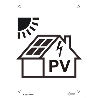 Hammarprodukter V5308043 Skylt för solcellsanläggning