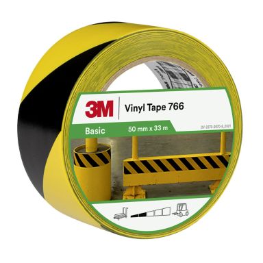 3M 766 Varoitusteippi keltainen/musta