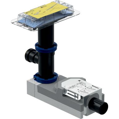 Geberit CleanLine 154.159.00.1 Geberit-asennussarja DN50, vaaka, sivuliitännällä