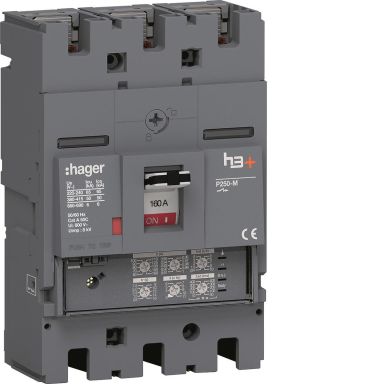 Hager HMT160JR Effektbrytare H3+LSI, 50kA