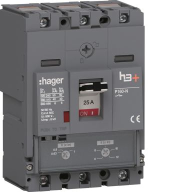 Hager HNS025DC Effektbrytare H3+, 40kA