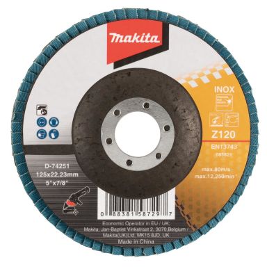 Makita D-74251 Lamellslipskiva 125x22,23 mm