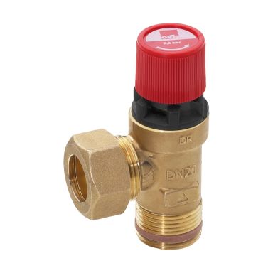 Oras 430202 Varoventtiili DN 20, G 3/4, ø18, 2.5 bar