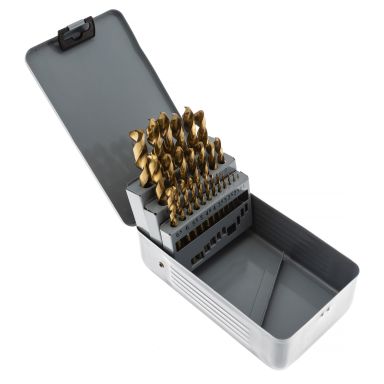 PELA 68281 Poranteräsarja Tin-pinnoitettuja, 25 kpl, 1-13 mm