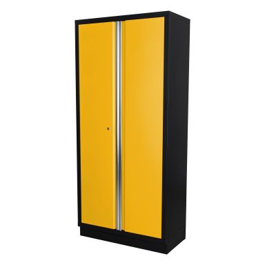 PELA 531978 Korkea kaappi 915x458x2000 mm, keltainen/musta