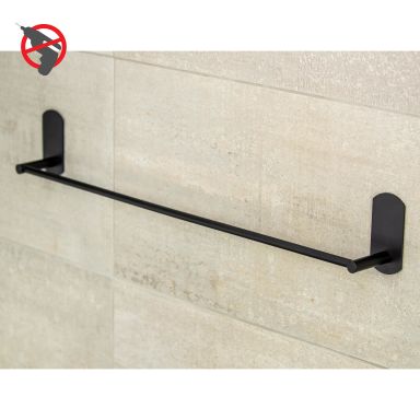 Design4Bath Profile Line Håndklædestang Mat sort, borefri