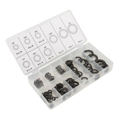 PELA 508688 Låsbricka sats, 200 delar