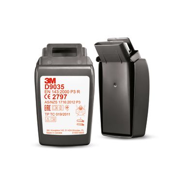 3M Secure Click D9035 Partikelfilter hårt fodral