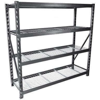 PELA 505213 Hylle i metall, 800 kg, 4 etasjer