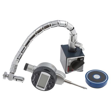Dasqua 495226 Indikatorklocka 0-25 mm, med magnetstativ