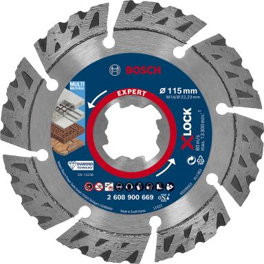 Bosch Expert Multimaterial Diamantkappeskive med X-LOCK. Ø 115 mm