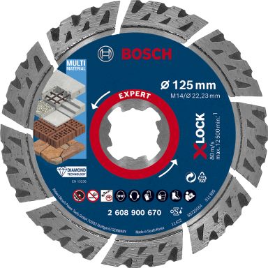 Bosch Expert Multimaterial Diamantkappeskive med X-LOCK. Ø 125 mm