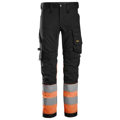 Snickers Workwear 6334 Arbeidsbukse svart/oransje