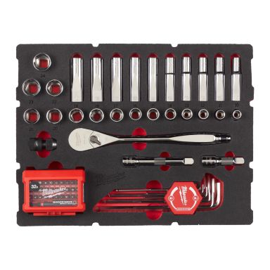 Milwaukee 4932480716 Hylsnyckelsats 65 delar