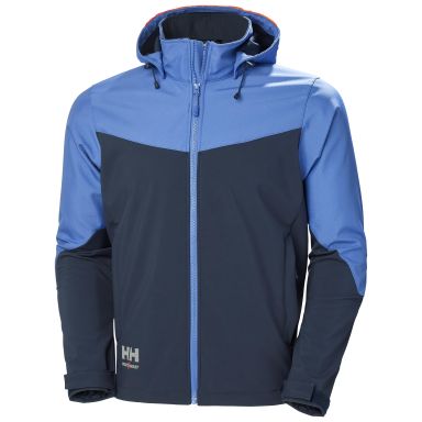 Helly Hansen Workwear Oxford 74290_595 Softshelljakke med hette, marineblå