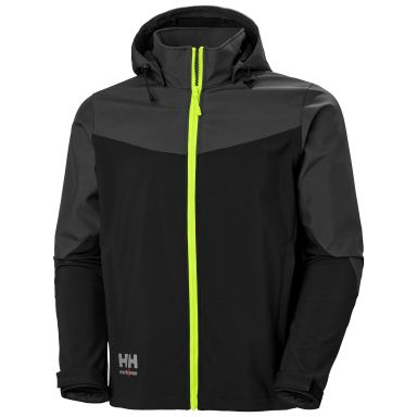 Helly Hansen Workwear Oxford 74290_999 Softshell-takki hupulla, musta