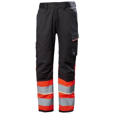 Helly Hansen Workwear UC-ME 77513_169 Arbeidsbukse varsel, svart/rød