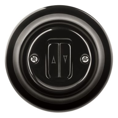 ABB Decento Painike verho, musta, posliini