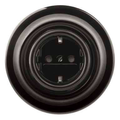 ABB Decento 6620K-C07459 N Stikkontakt 1-veis, jordet, svart