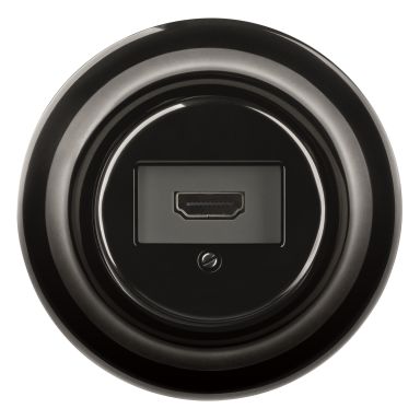 ABB Decento HDMI-uttak svart, porselen