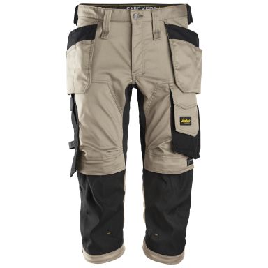 Snickers Workwear AllroundWork 6142 Piratbyxa med strech, khaki/svart