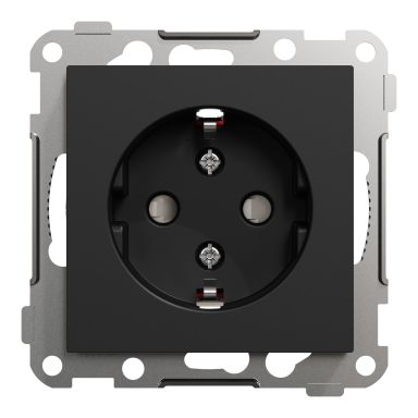 Elko EKO40007 RS Stikkontakt 1-veis, innfelt, svart