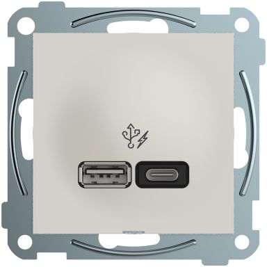 Elko EKO07232 Plus Ladeuttak 2 x USB, 1.5 A, 3 A