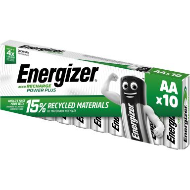 Energizer Recharge Power Plus Akku ladattava, AA, 1,2 V, 10 kpl