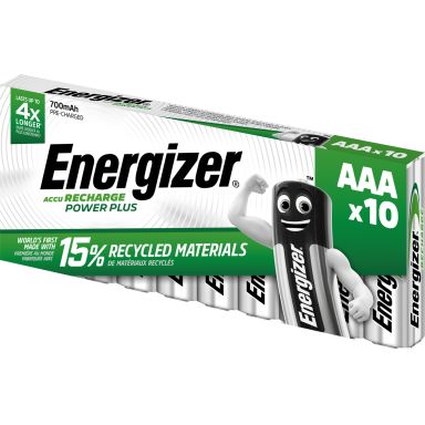 Energizer Recharge Power Plus Akku ladattava, AAA, 1,2 V, 10 kpl