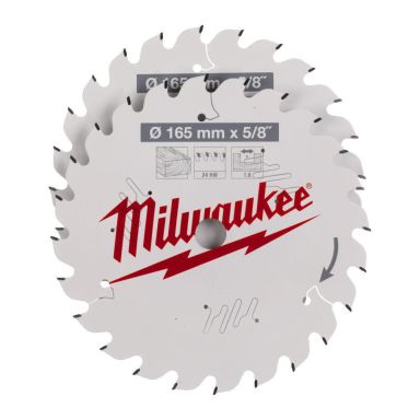 Milwaukee 4932479836 Sagblad 165 x 5/8″, 24T, 2-pakk