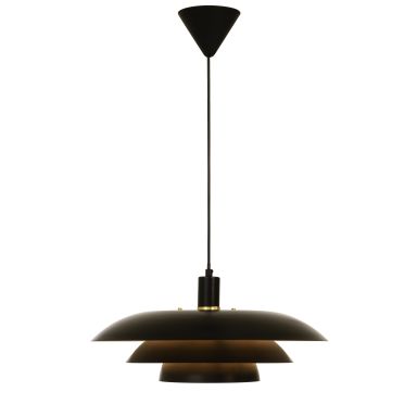 Aneta Lighting Epsilon 15108-15 Taklampe Ø45 cm, E27, svart