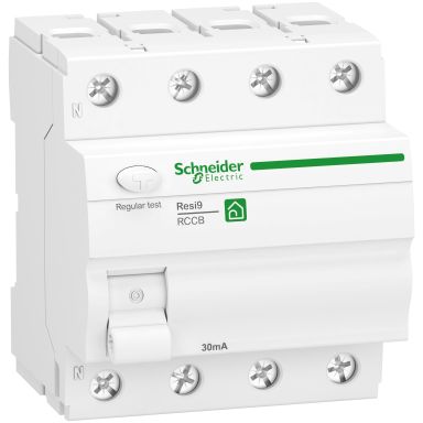 Schneider Electric R9R22463 Jordfelsbrytare 4-P, 63 A, klass A, 400 V AC