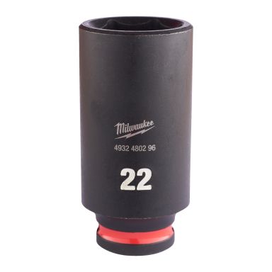 Milwaukee 4932480290 Krafthylsa 3/8", SHOCKWAVE, djup