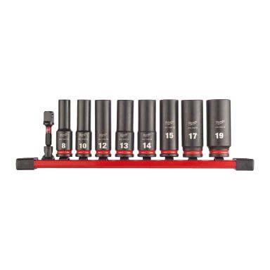 Milwaukee 4932480455 Krafthylssats 3/8&quot, djup, 9 delar